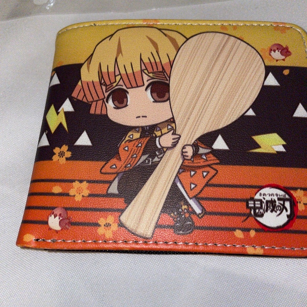 Demon slayer chibi zenitsu anime style wallet